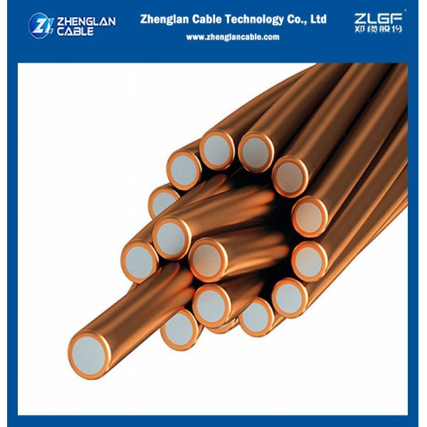 8mm Copper Clad Steel Wire Rod High Tensile Bare Copper Electrical Cable