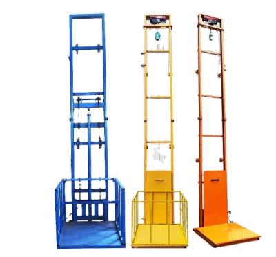 Electric Small Cargo Lift Warehouse 9 m 1 Ton Hydraulic Goods Elevator