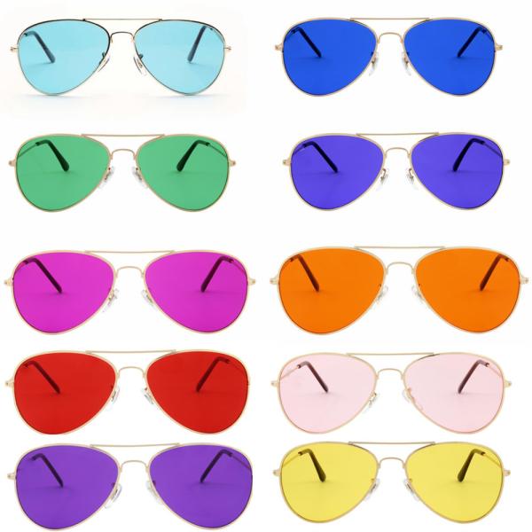 Color Tinted Glasses Light Therapy Sunglasses Irlen Syndrome Glasses