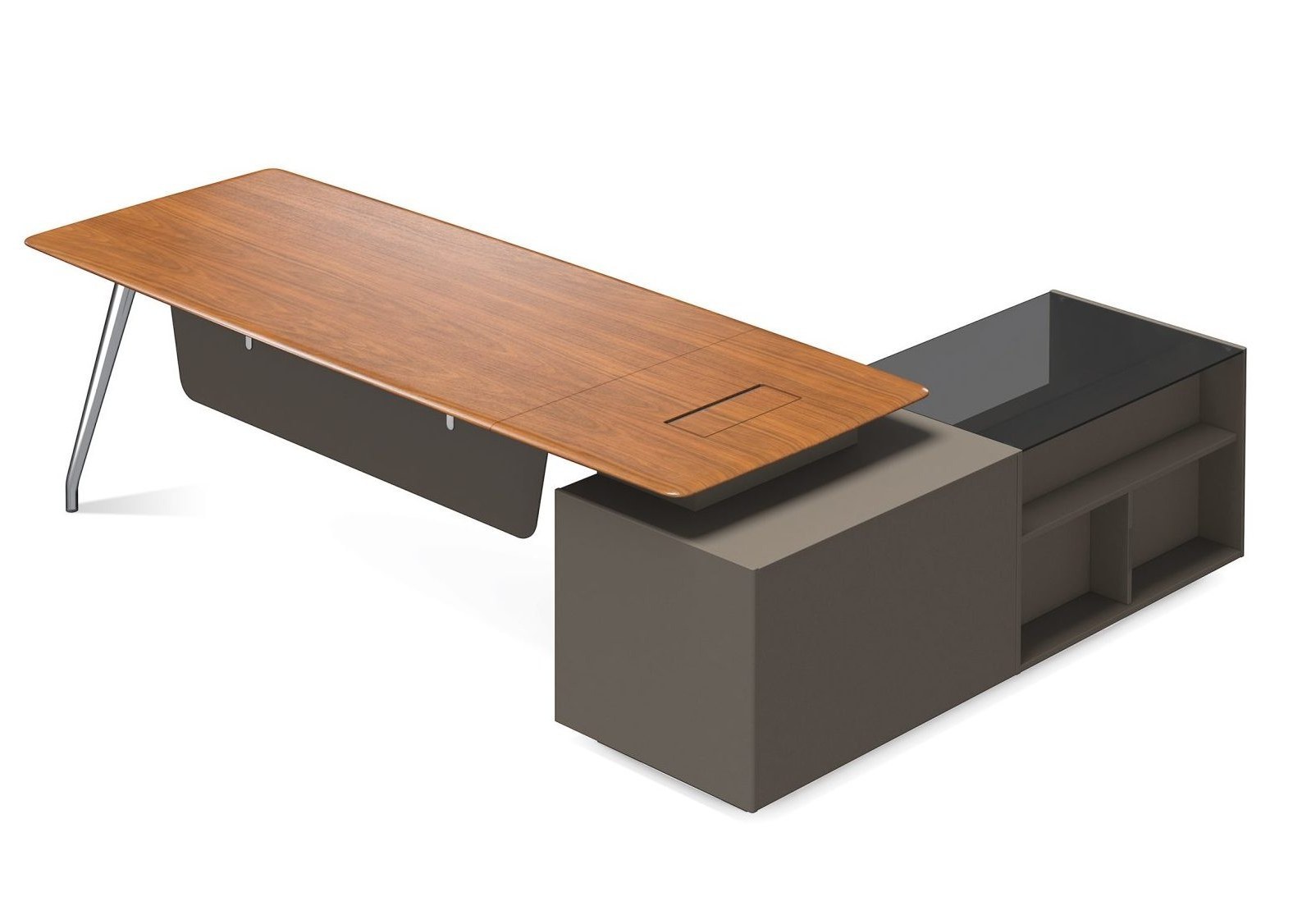 Varna L Shaped Executive Desk with Stable Design and Multiple Size Options for Private Office