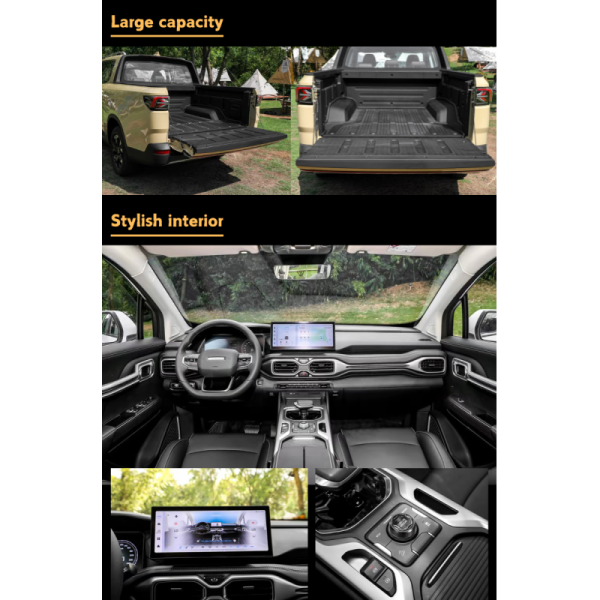 Hot Selling 2023 for RD6 550KM 200kW 86kWh Pure Electric New Energy Pickup Truck in Stock