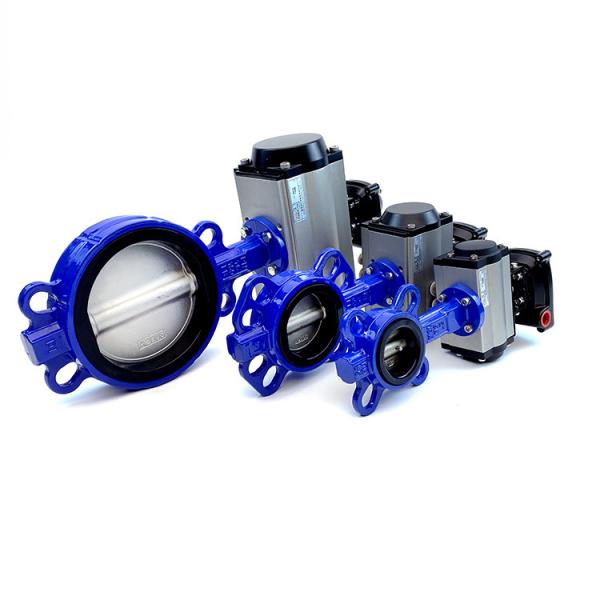 Customized Pneumatic Actuated Butterfly Valve DN50-DN400 For Water Liquid Media
