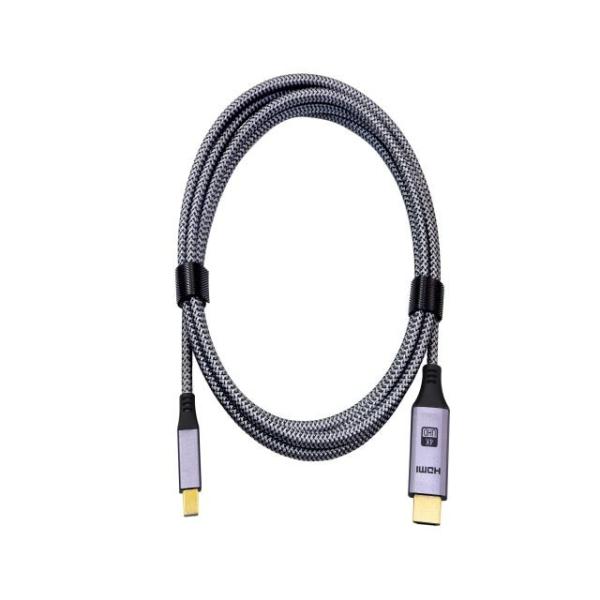 4k Nylon Braided Mini Displayport 1.2 To Hdmi  Gold Plated