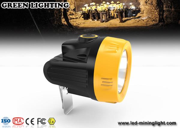 7000 Lux IP67 Led Coal Mining Lights 3.7v 18650 Li - Ion Rechargeable Battery