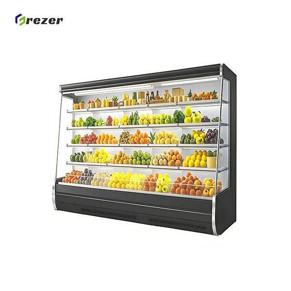 Stand Up Fruit Display Refrigerator Combined Fruit And Veg Display Fridge Commercial