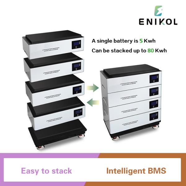 100AH 48V Солнечная батарея Система 15kwh Lifepo4 Аккумулятор 51.2v 200ah 300ah Солнечная литийная батарея