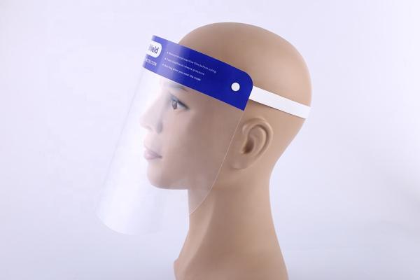 Transparent Dust Face Shield , Chemical Splash Face Shield Antiviral Eco Friendly