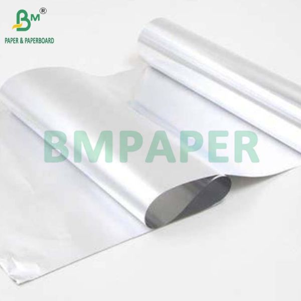 Heat Retention 49GSM 56GSM Food Safe Aluminum Foil Hamburger Wrap Paper