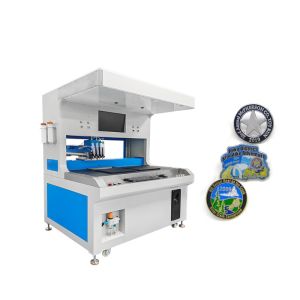 Automatic 4 Colors Two Stations Visual Enamel Painting Dripping Machine for Coloring Hardware