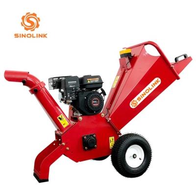 6.5hp Small Petrol Wood Chipper Shredder 4 Inch For Garden Yard
