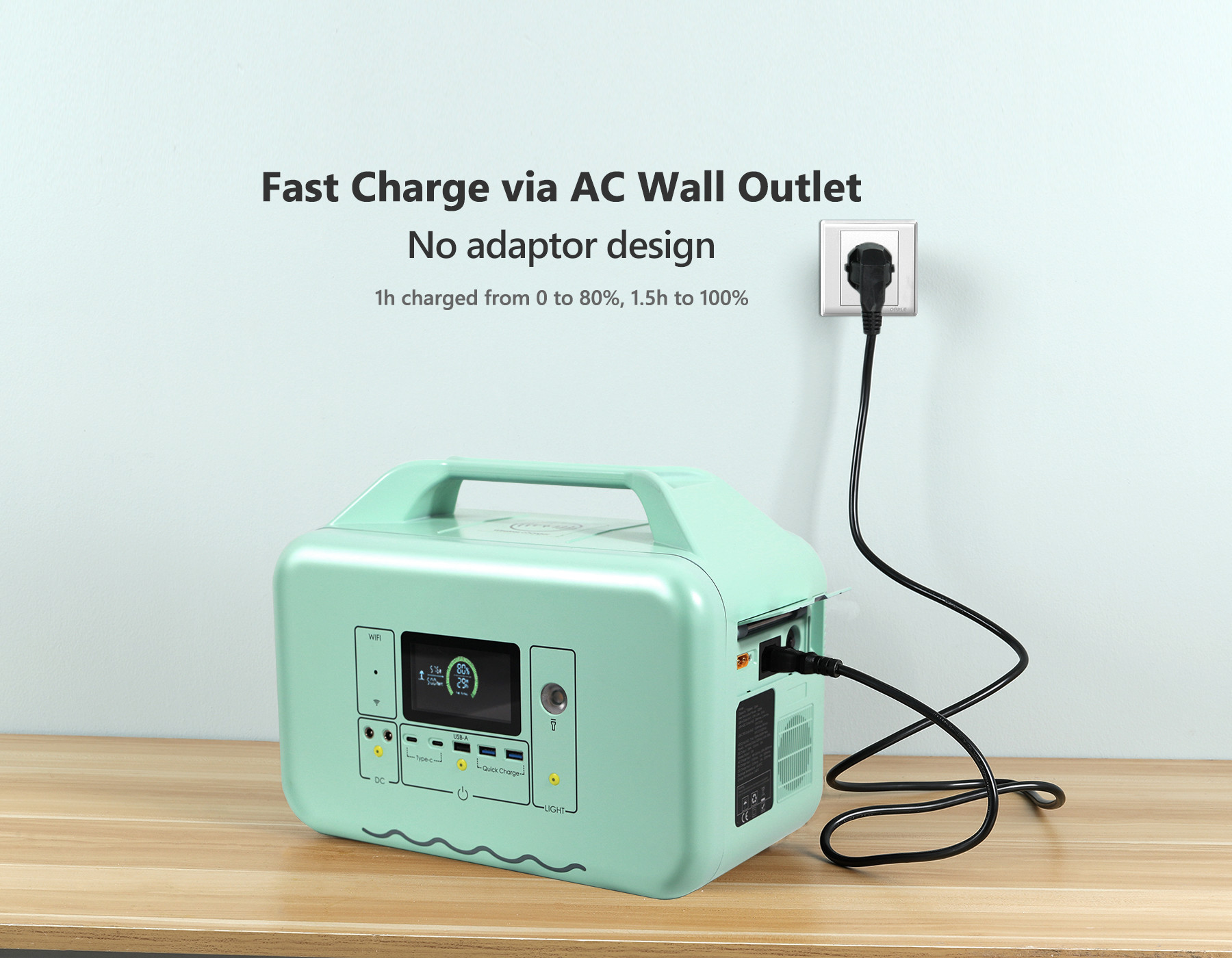 Домашний генератор электростанции 220V накопления энергии 600W резервный портативный