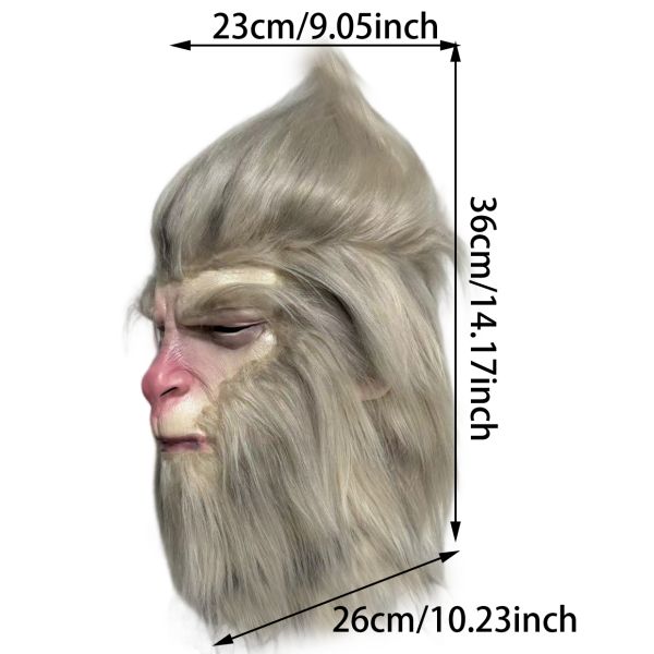 Professional Latex Material Movie Mask One Size Fits Most Includes Mask and Hat for Cosplay and Theater