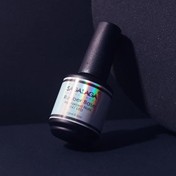 Customs Logo Rubber Base Coat Non-Toxic Clear Base Coat Rubber Gel Polish for Professional Salon and Long Lasting Results