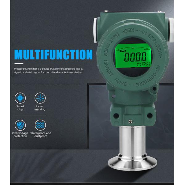 38mm Sanitary Type Shock-Proof Pressure Transmitter Made in 4-20Ma 0.5%FS Performance