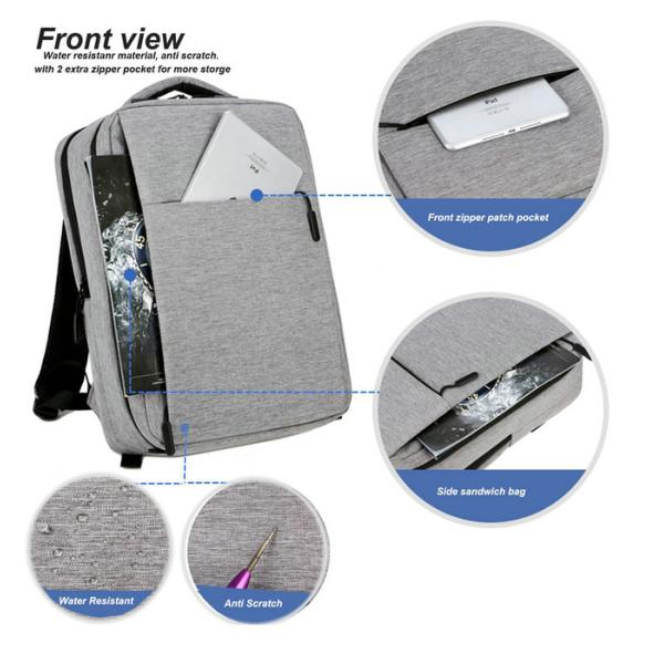 Multipurpose Fashionable Laptop Bags Large Capacity For School / Business Trip