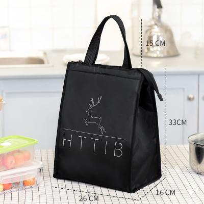 Water Resistant Food Delivery Thermal Lunch Bag Sika Deer Print For Women