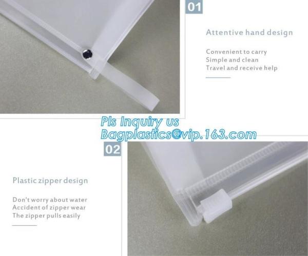 frosted zipper lock slider packing bag, cosmetic tool packaging sliding zipper bags, waterproof pe k slider bags