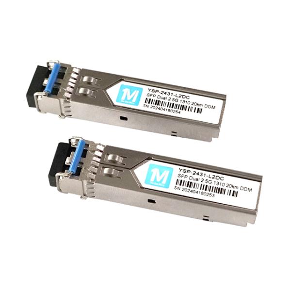 FTTX 10km 1310nm LC Connector DDM 2500BASE SMF Fiber Optic Module Pluggable SFP Transceiver with 10km Range and DDM Function