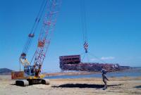 Guindaste de esteira rolante CQUY800 hidráulico 80 Ton Lattice Boom Crane/Max Boom Length 13-58m