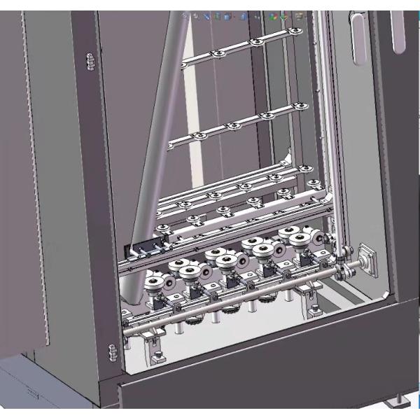 Low Power Consumption Vertical Glass Washing Machine 2000mm*2500mm Max Glass Size