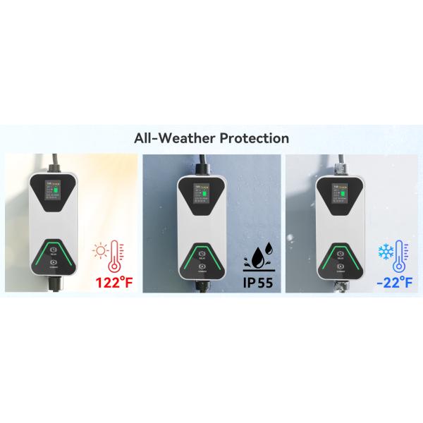 Type 1 / 2 Schuko Plug Portable EV Charger 8A 10A 13A 16A Электрическое зарядное устройство