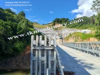 ZB200 Ponte en acier à portée unique 42.672m,HA+20HB Charge, Ponte Mabey, Charge lourde Longue portée Largeur 4.2m