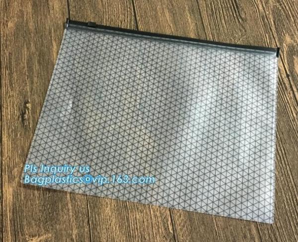 printed slider zipper bag/transparent zip lock plastic packing bag for file,garment,scarf/plastic bag, slider zipper pvc