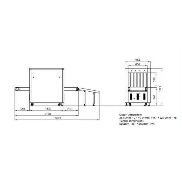 X-ray baggage inspection system x-ray baggage scanner dealer MCD5030A