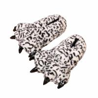 O leopardo vivo da casa imprimiu sapatas mornas da pele do luxuoso
