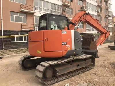 A ação flexível 7T ZX75 usou Hitachi Mini Excavator