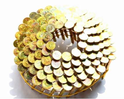 1-3/4-Inch x .120 Smooth Shank Electro galvanized 15 Degree Roofing Coil Nail