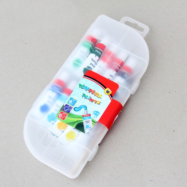 Fast Moving Hot 10 Color Tempera Painting PP Box 10ml Gouache Paint