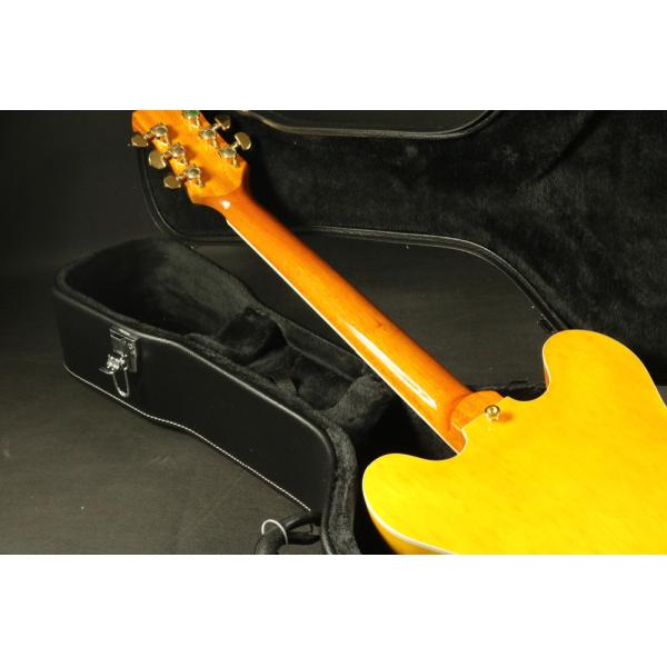 High Quality amber hollow body jazz 335 bigsby bridge electric guitar Guitar
