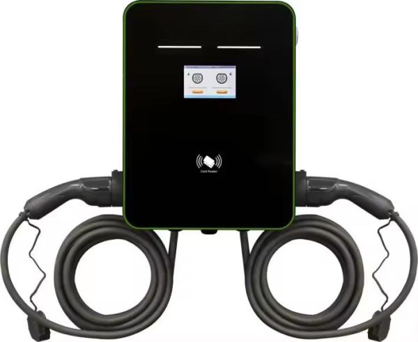 Dual Gun EVSE Wall Mounted AC Wallbox EV Charger 14KW 22KW 44KW WIFI/LAN/4G
