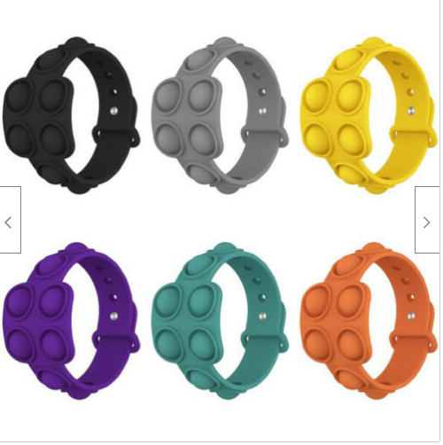 Поп силикона сброса стресса оно ерзает Wristband для детей