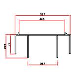 Powder Coated Mill Finish 6063 T5 T6 Aluminium Profile Section