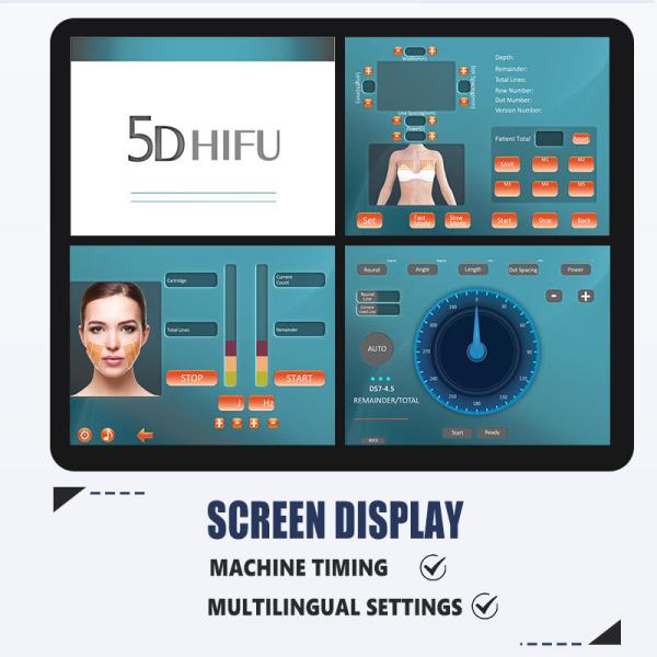 Мультифункциональная портативная 3D 4D 5D HIFU машина для подтяжки лица