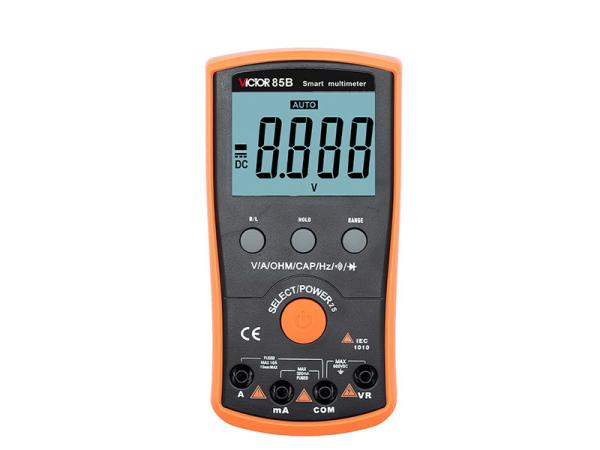 Handheld Smart Auto Range Digital Multimeter Continuity Test Anti Burning