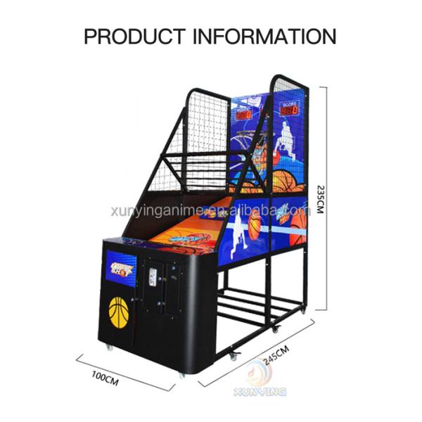 240V Coin Operated Electronic Arcade Basketball Machine Shooting Games
