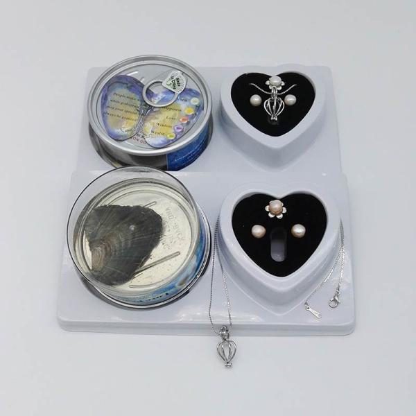 Promotion Gifts Love Pearl 3PCS included Chain Necklace with one Drop Pendant , Ring , Earrings