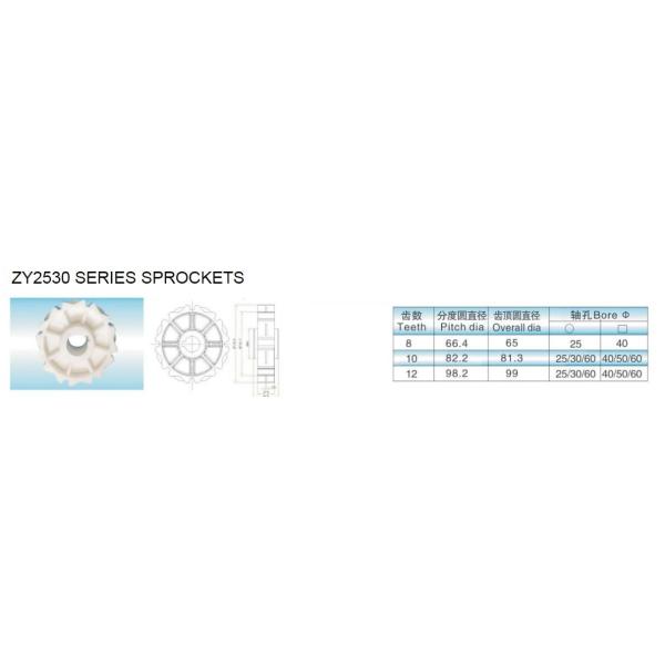 ZY2530FT flattop conveyor belts food grade slat top conveyor chains Intralox Series 1600
