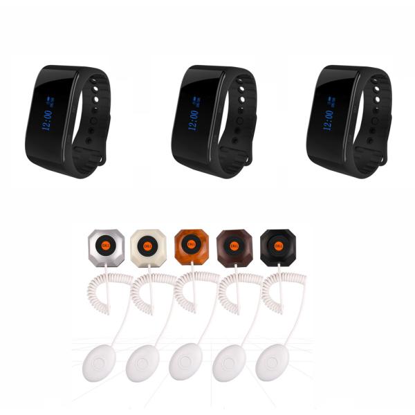 Беспроводная система звонков для медсестер с водонепроницаемыми часами для медсестер и туалетных кнопок