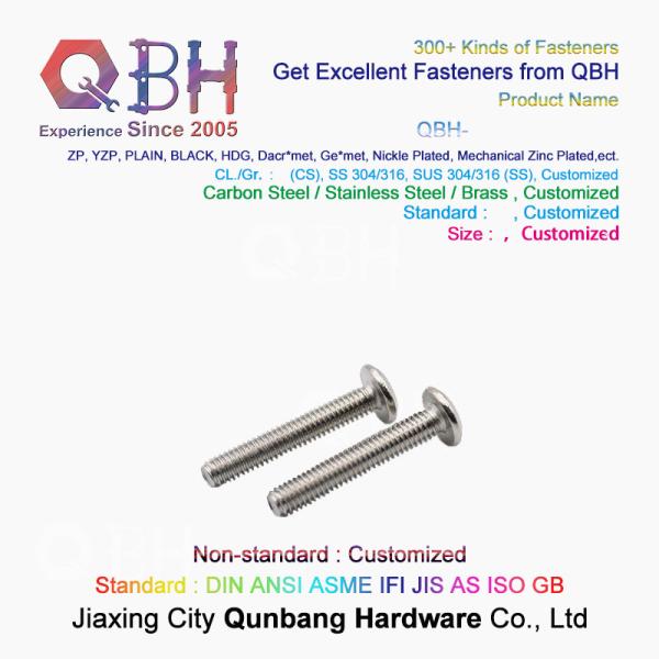 304 винта плоской головки болтов с шестигранной головкой нержавеющей стали M3 перекрестных