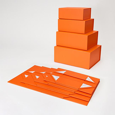 Durable Paper Collapsible Gift Box Handmade For Watch Clothes Fold Up Gift Boxes