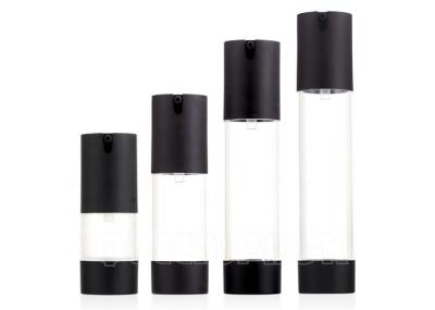 Empty Portable Refillable Airless Cosmetic Bottles 15ml 30ml 50ml Round Shape