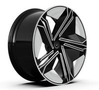 O preto forjado côncavo profundo da borda 23x10.5 da roda de Monoblocok fez à máquina a cara Audi RS Q8