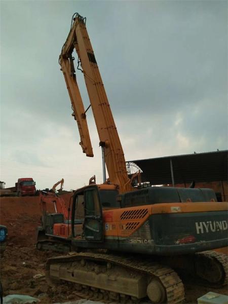 CE certification 23M Q355B High Reach Demolition Boom Excavator Long Reach, 385 Hyundai Long Boom Excavator