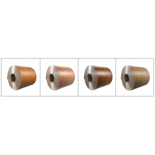 Durable Wood Grain Aluminum , Coated Aluminum Coil For Landscaping / Outdoor