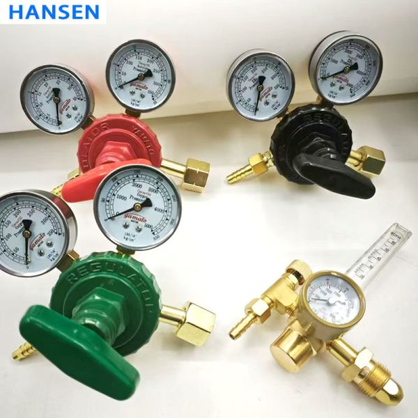OEM Customized Oxygen Pressure Regulator for Welding, Dual Gauge Oxygen Gas Reducing Valve, Industrial Oxygen Cylinder Regulator,Oxygen Control Valve