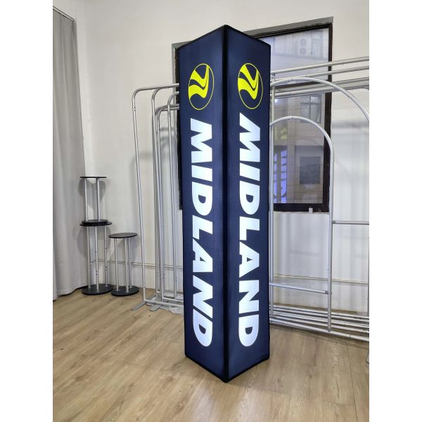 Portable 3ft x 10ft Exhibition Backdrop with Dye Sublimation Printing for Trade Show Stand